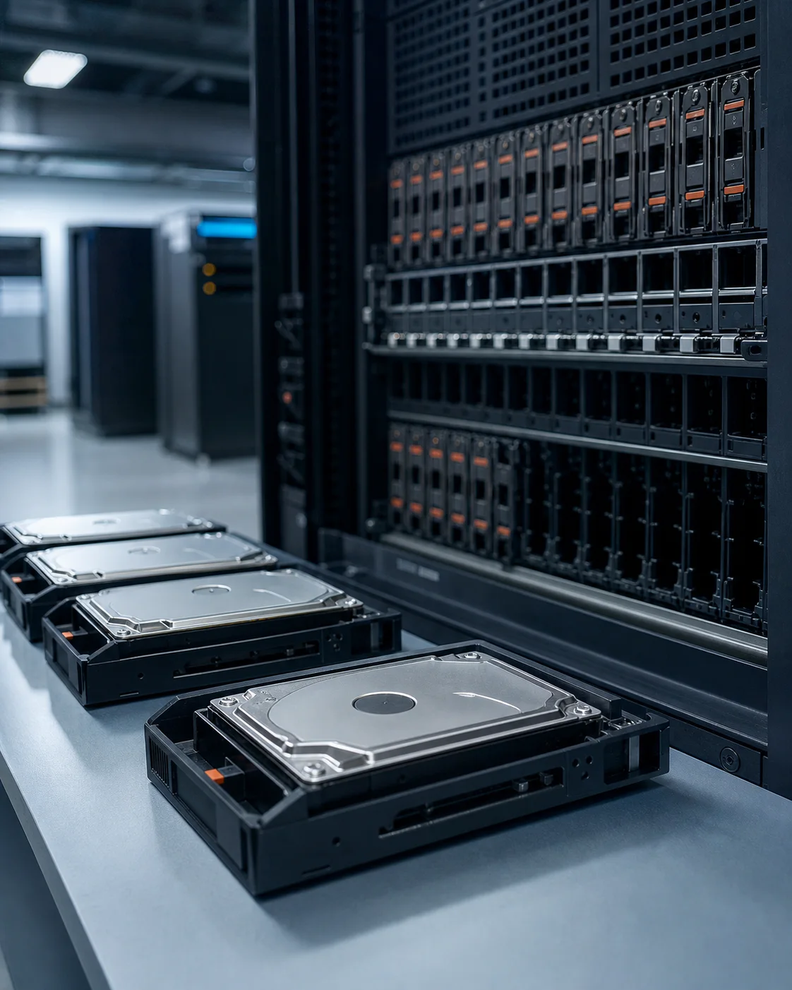 Enterprise hard drives supporting data center storage