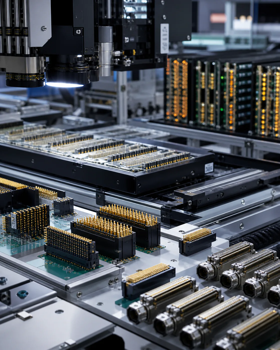 Data center infrastructure representing connector demand
