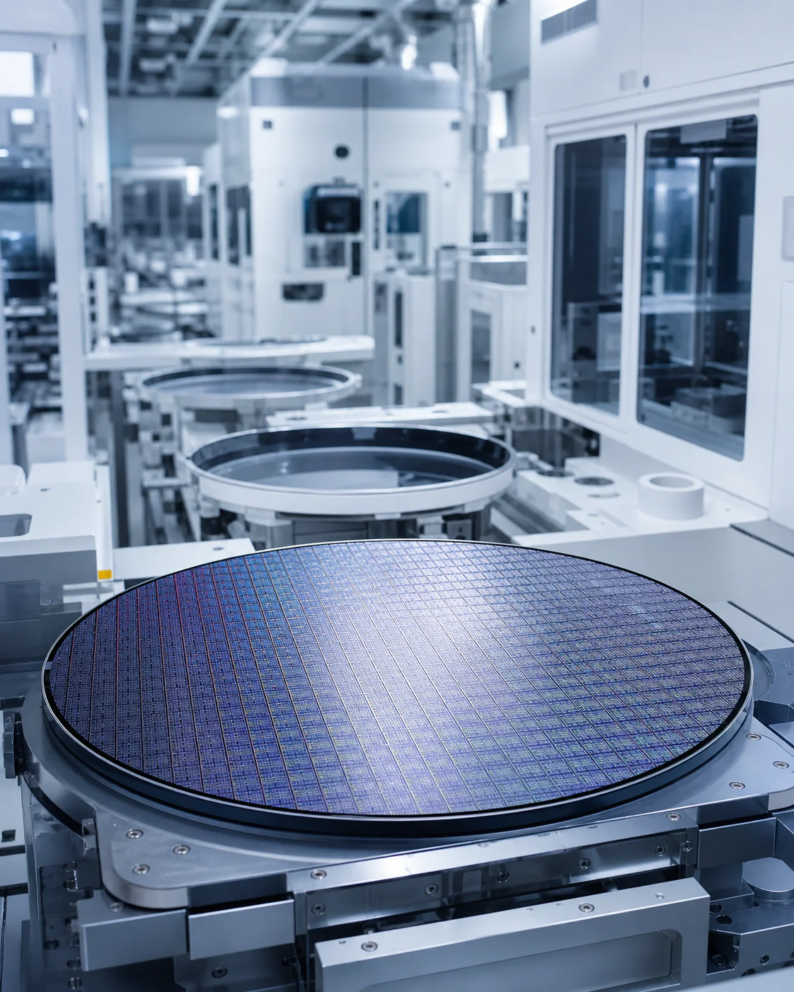 Semiconductor specialist reviewing mature-node component supply