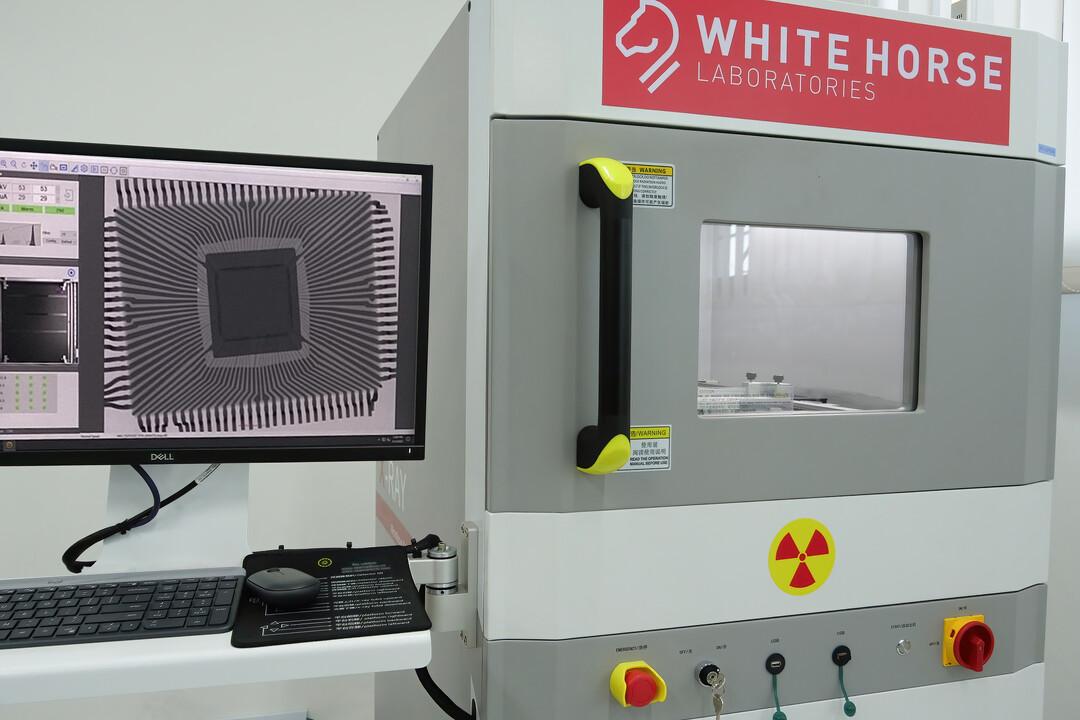 Independent third-party laboratory X-ray inspection of an electronic component